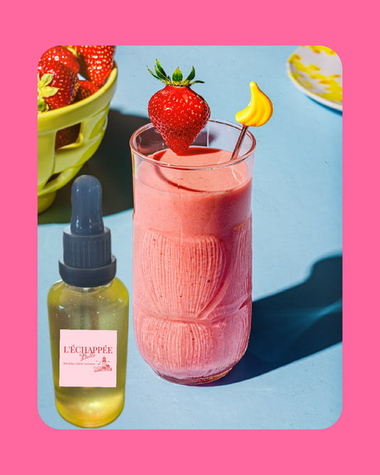 Huile corps et massage Smoothie fraise-banane🍓🍌